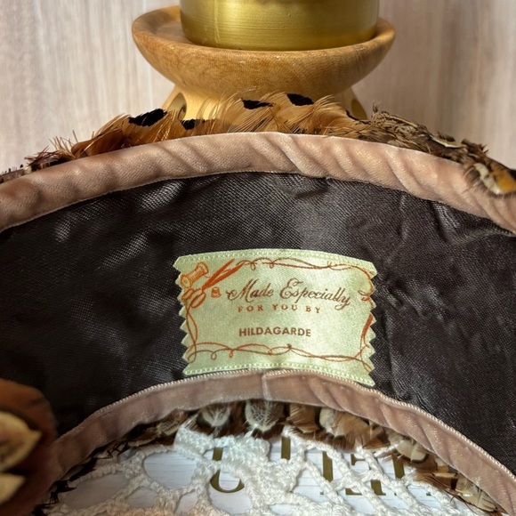 Hildagarde Vintage 1940’s Pheasant Feathered Hat Fascinator main image 4